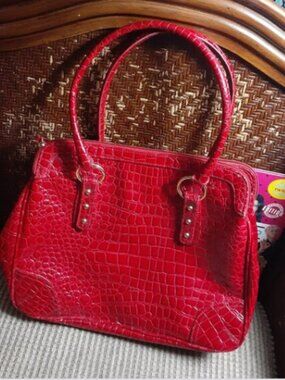 Cherry Colored Luxurious HandBag